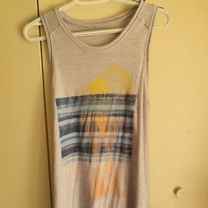 Abstract grey tank